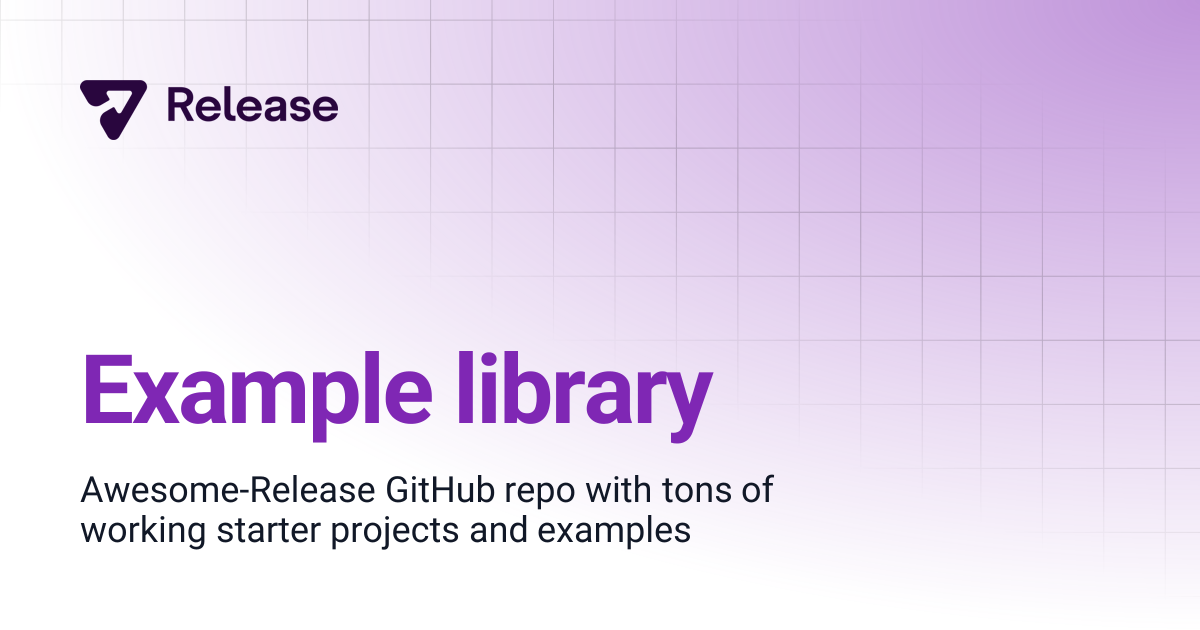 Example library | Release